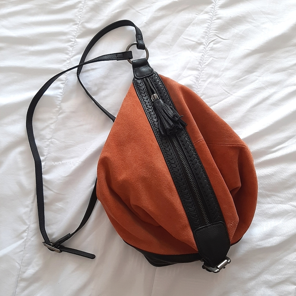 Free People Serena Suede Slouchy Backpack